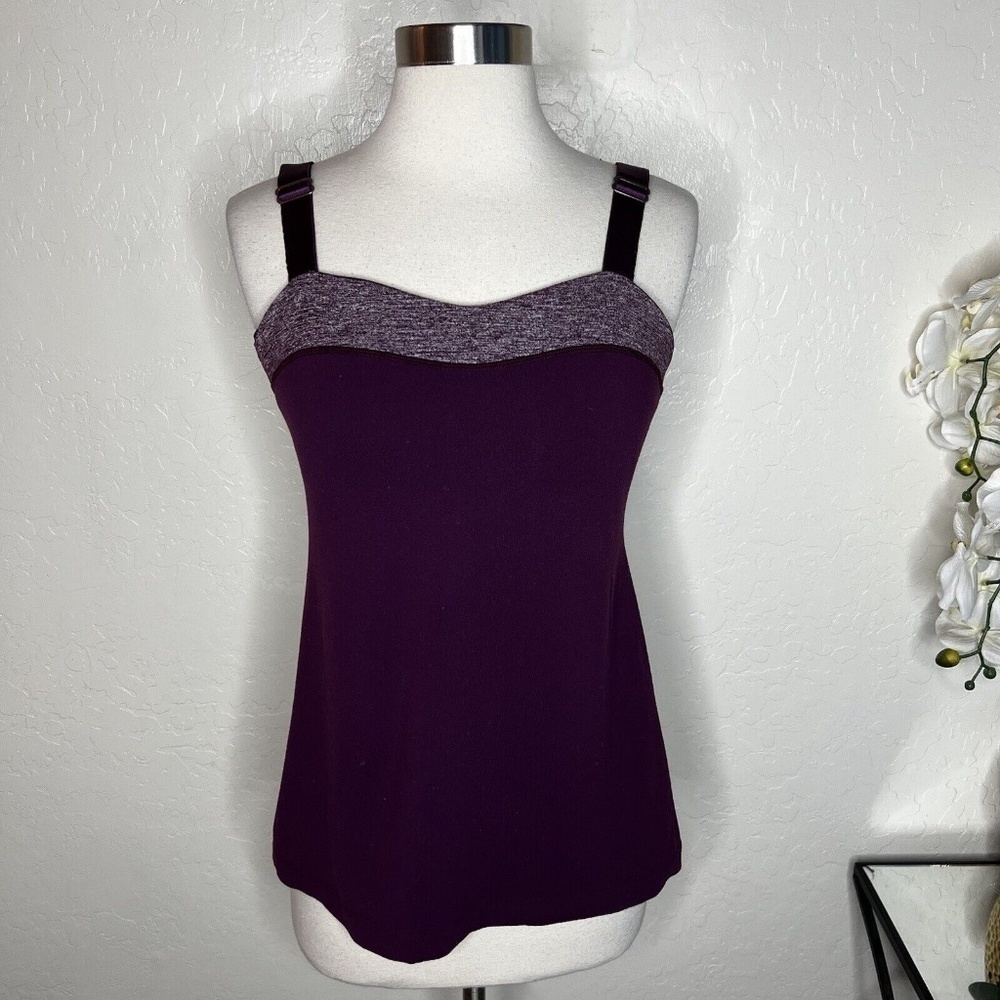 Lululemon Womens Purple Wide Strap Gym Training Activewear Pullover Tank Top 10